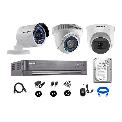 GENERICO X3 Camaras Vigilancia Ip Wifi Hd Vision Nocturna 360°