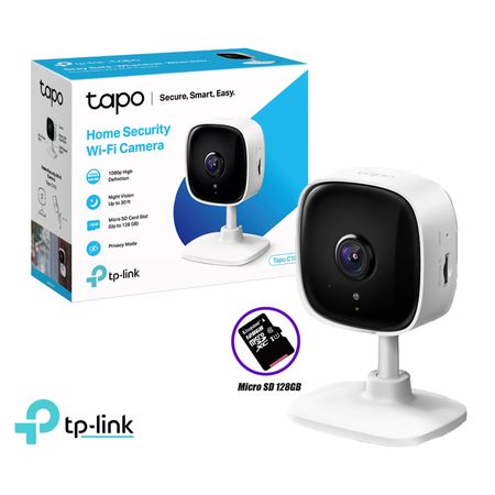 Cámara de Seguridad Wi Fi Tp Link Tapo C100 1080P Fhd  Sd 128Gb