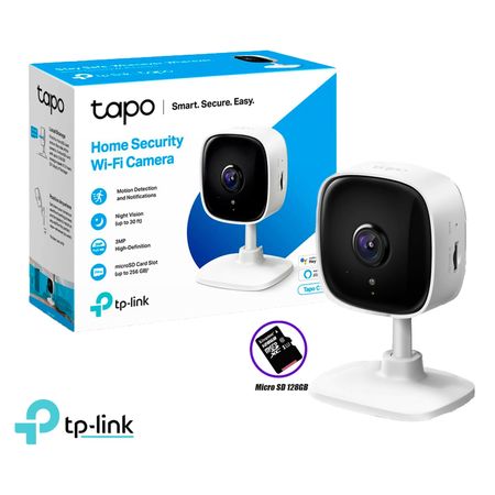 Cámara de Seguridad Wi Fi Tp Link Tapo C110 3Mp  Sd 128Gb