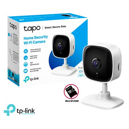 Cámara de Seguridad Wi Fi Tp Link Tapo C110 3Mp  Sd 256Gb