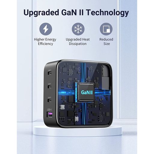 UGREEN Cargador USB C de 100 W, estación de carga USB C Nexode  de 4 puertos, cargador de escritorio rápido GaN compatible con MacBook Pro,  Dell XPS 15, iPhone 15 Pro