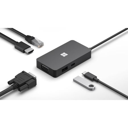 Docking USB-C Microsoft Travel Hub with Power Passthrough Adaptador - SWV-00001