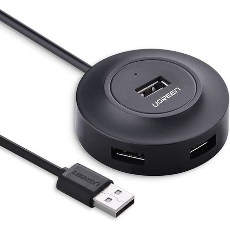 Hub Ugreen de 4 Puertos USB 2.0 Adaptador Portable CR106 - 20277