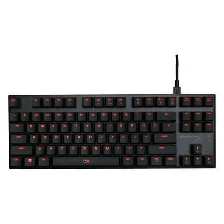 Teclado Mecánico Gaming HyperX Alloy FPS Pro Red Ultra Compacto Cherry MX Blue LED - HX-KB4BL1-USWW