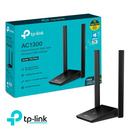 TP Link Adaptador Usb Inalámbrico 2 Bandas Archer T4U Plus Ac1300