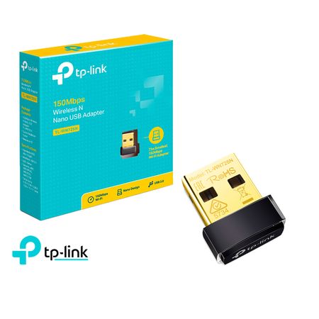 TP Link Adaptador Usb Nano TL WN725N Inalámbrico 2,4 GHz 150Mbps