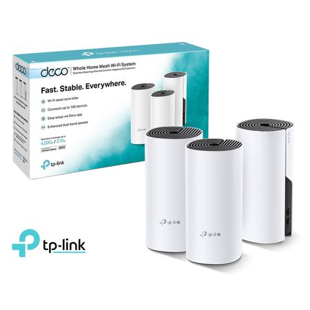 TP Link Deco M4 3 Pack Sistema WiFi 5 GHz 2,4 GHz Mesh AC1200