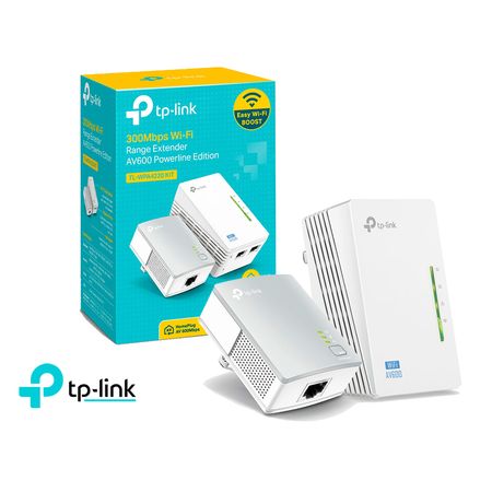 TP Link Kit Extensor Powerline TL WPA4220 KIT Wifi Av600 300mbps