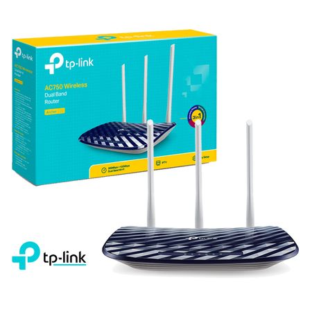 TP Link Router Inalámbrico Archer C20 AC750 Doble Banda 5 GHz 2,4GHz