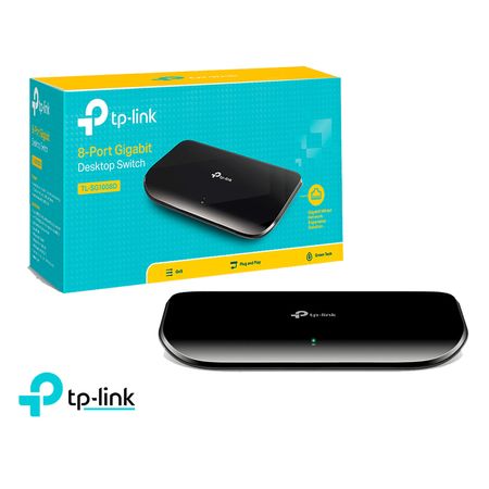 TP Link Switch Gigabit 8 Puertos 10,100,1000mbps Tl sg1008d