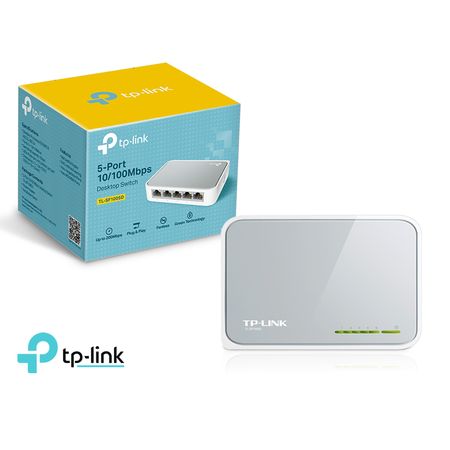 TP Link Switch TL SF1005D 5 Puertos RJ 45 10,100 Mbps Auto MDI,MDIX