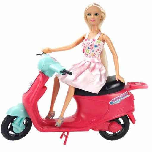 Barbie con cheap moto precio