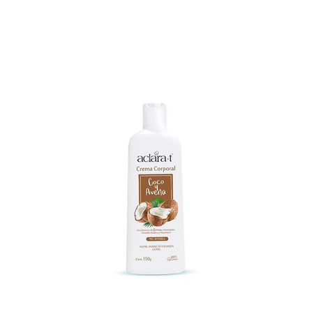 Crema Corporal AclaraT Coco y Avena 150 Gramos