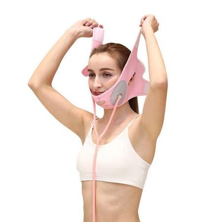 Vendaje Faja Rosa Adelgazante Reductor de Papada FACE LIFT UP BELT