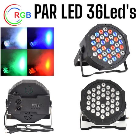 Par LED 36Leds de 3Watts de RGB AutoSound DMX520 Reflector Luces Color