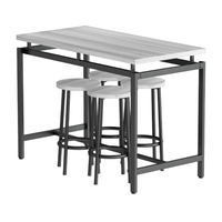 COMBO Mesa + Sillas Bar Georges Ventitas Home Roble Gris