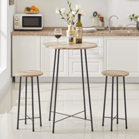 Mesa Bar + 2 Sillas Bosch Ventitas Home Rovere