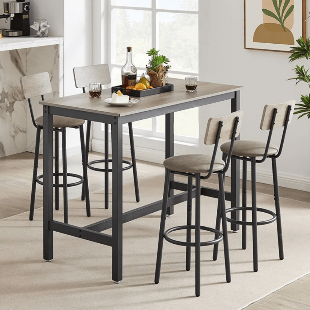 Mesa Bar + 4 Sillas Roberta Ventitas Home Olivo