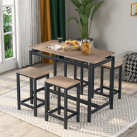 Mesa Bar + 4 Sillas Thalia Ventitas Home Bellota