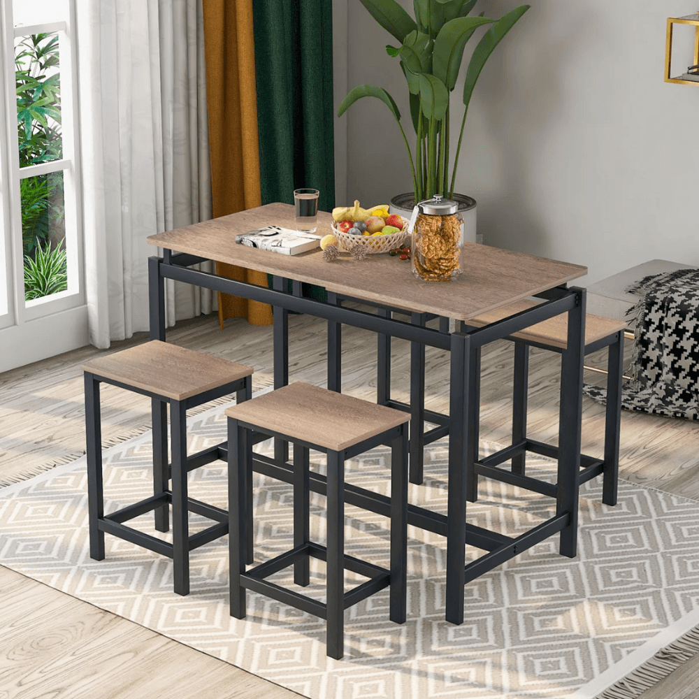 Mesa Bar + 4 Sillas Thalia Ventitas Home Bellota