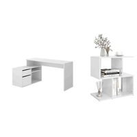 COMBO Velador Kai + Escritorio Arantxa Ventitas Home Blanco