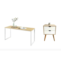 COMBO Velador Vintage Luna + Escritorio Industrial 125cm Ventitas Home Duna