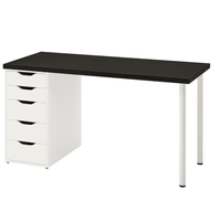 Escritorio Gamer Kanna 120cm Ventitas Home Blanco y Negro