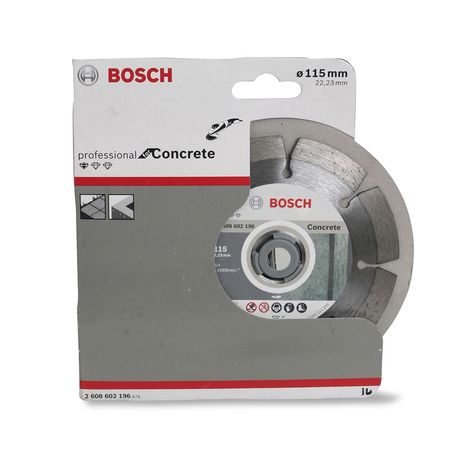 Disco diamantado segmentado Bosch 115x22,23x1,6x10mm/Standard para concreto