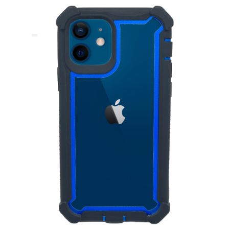Case Antishock Square Para Iphone 12 Azul