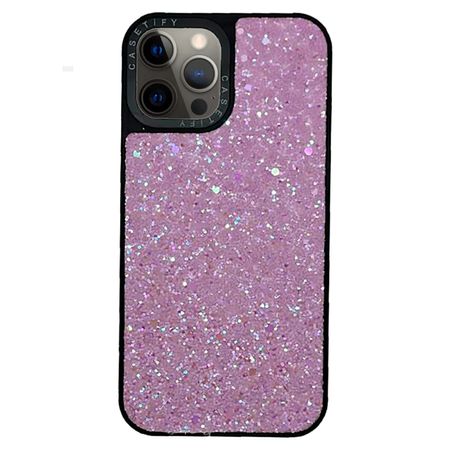 Case Brillos Escarcha Casetify Iphone 12 Fucsia