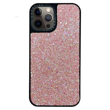 Case Brillos Escarcha Casetify Iphone 12 Pro Max Rosado