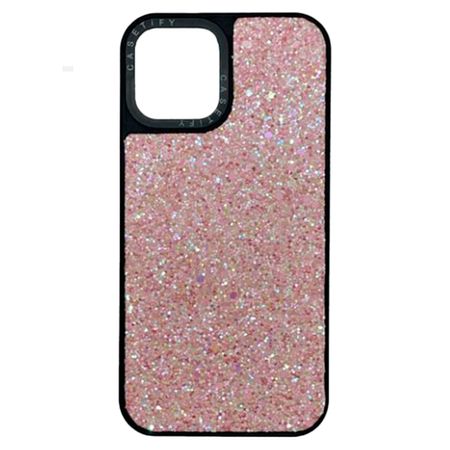 Case Brillos Escarcha Casetify Iphone 12 Rosado