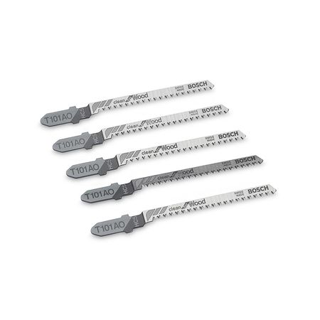 Set de 5 hojas de calar T101AO Bosch corte fino para madera