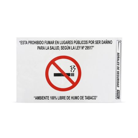 Señal de Prohibido Fumar con Base 20x30cm