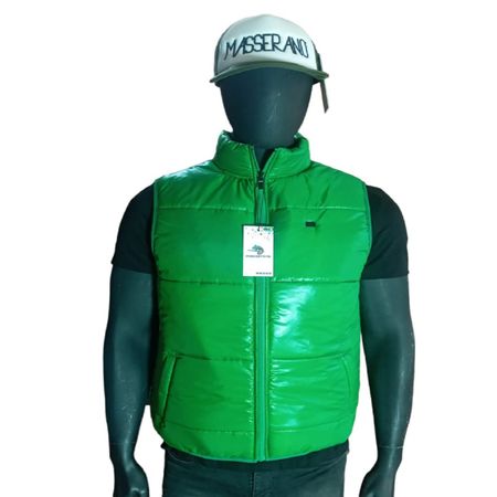 Chaleco para Hombre Masserano Puffer Impermeable Color Verde Arlequín Talla L