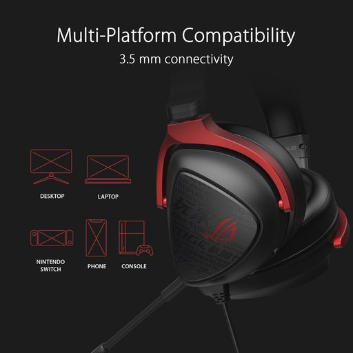 Audífonos Gamer HyperX Cloud Core Virtual Surround 7.1 USB 3.5 mm Laptop PC  PS4 Xbox One Nintendo Switch Negro con rojo