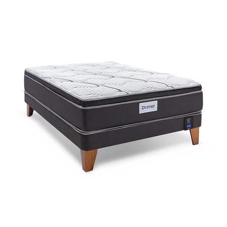 Cama Tapizada Libia 2 Plazas color Beige - Promart