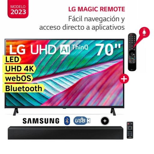 Televisor LG LED Smart TV 70 Ultra HD 4K ThinQ AI 70UR8750PSA +