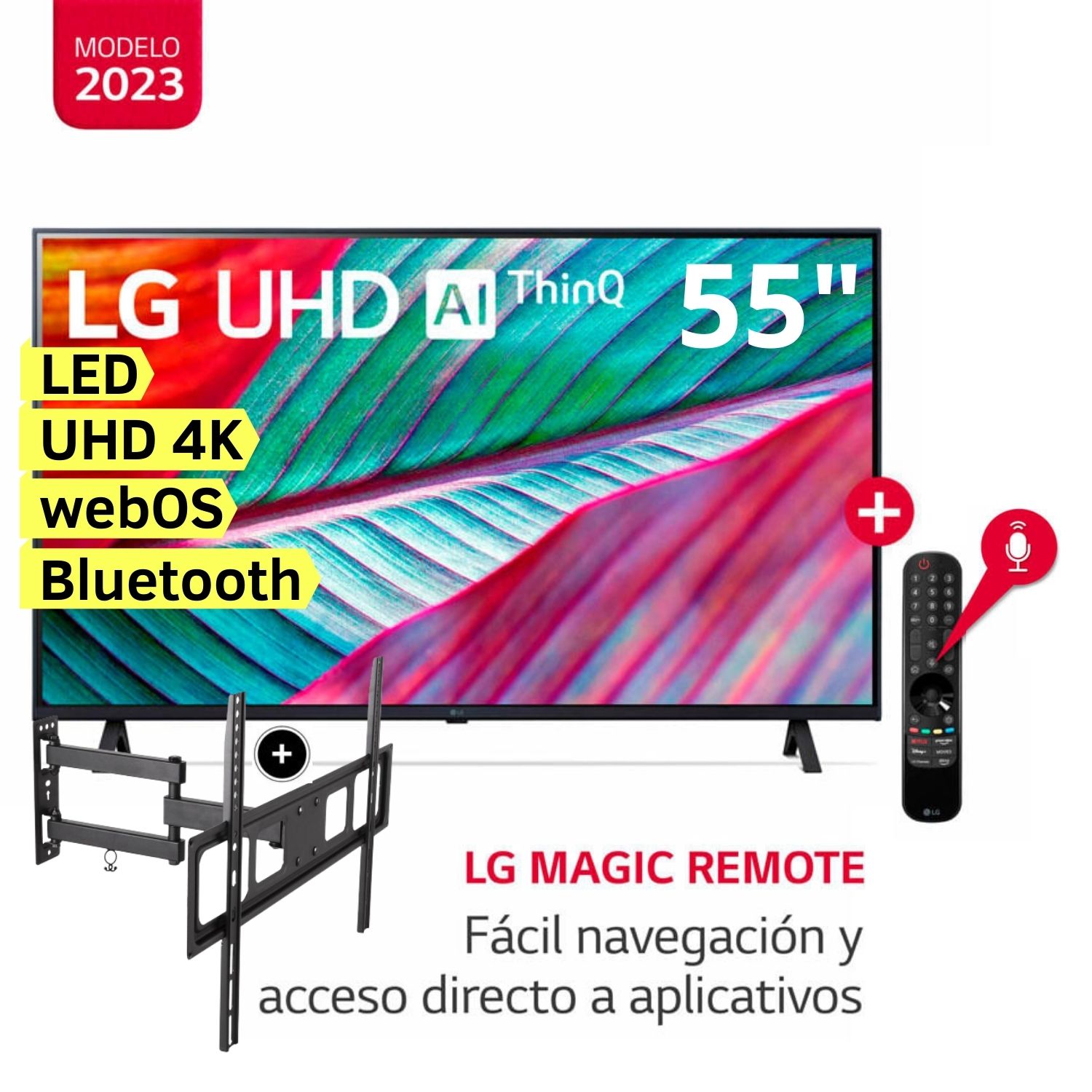 Televisor LG LED 55 UHD 4K ThinQ AI 55UR8750PSA (2023)