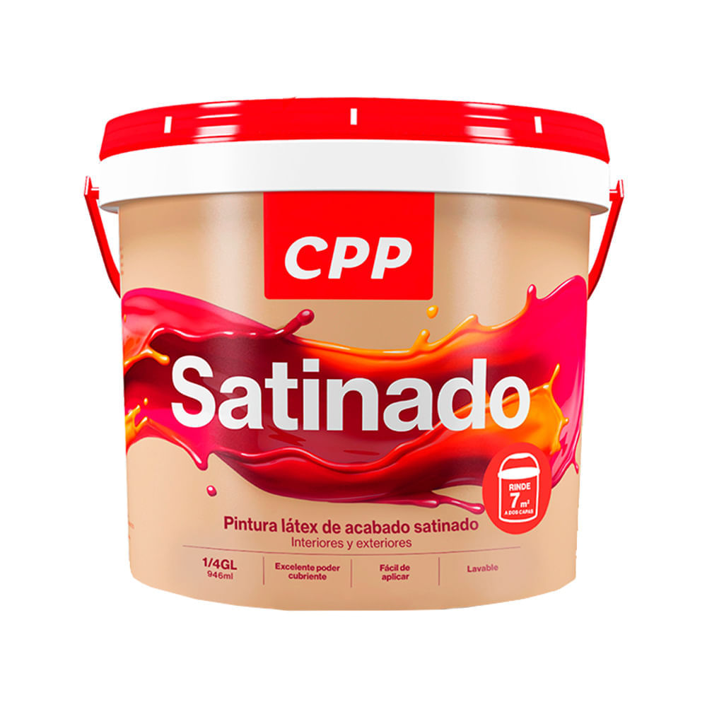 Satinado CPP Blanco 1/4 galón plazaVea Supermercado