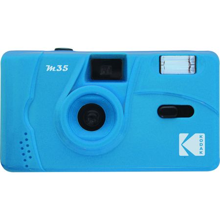 Cámara de Película Kodak M35 con Flash Azul Celeste
