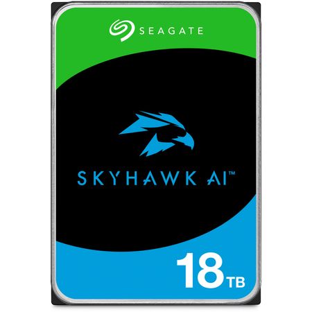 Disco Duro de Vigilancia Interno Seagate Skyhawk Ai de 18Tb Sata Iii 7200 Rpm Oem de 3.5