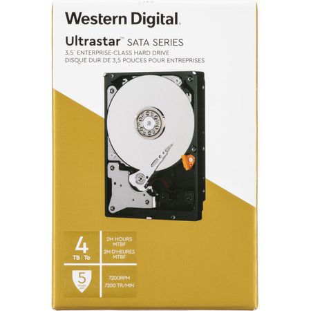 Disco Duro Interno Wd Ultrastar de 4Tb 7200 Rpm y 3.5 para Centro de Datos Sata