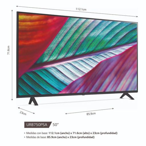 Televisor LG 50 UHD 4K SMART TV ThinQ AI 50UR8750PSA (2023)