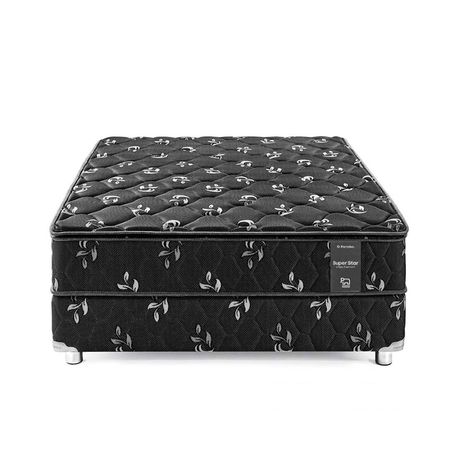 Cama Paraíso Super Star Negro Queen