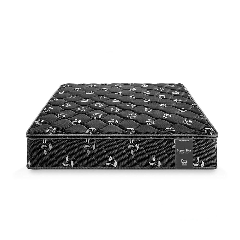 Colchón Paraíso Super Star Negro 1.5 Plazas