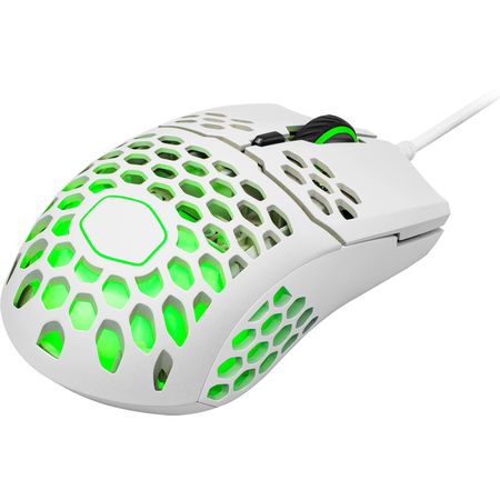 Mouse Gaming Cooler Master Mm711 Ambidextro Rgb Blanco Mate