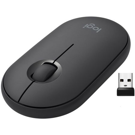 Mouse Inalámbrico Logitech Pebble I345 para Ipad Gris Grafito