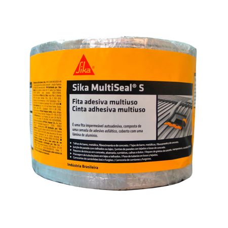 Cinta autoadhesiva impermeable Sika Multiseal S Aluminio 10cmx10m