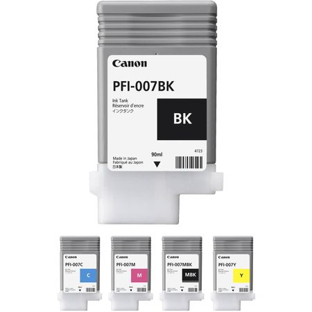 Bundle de Tanques de Tinta Canon Pfi 007 para Impresora de Gran Formato de Inyección de Tinta Imagep